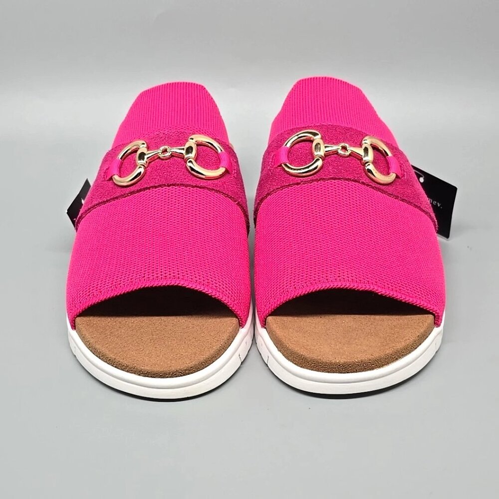 Bernie Mev Monaco Sporty Slide Sandals Open Toe Casual Women's Size 7.5/38 - Picture 3 of 12